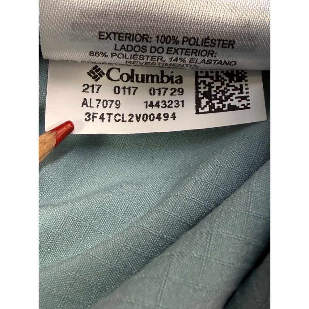 Columbia Womens Silver Ridge Long Sleeve Shirt Blue Grey Sun Valley AL7079 L‎ - Picture 8 of 11